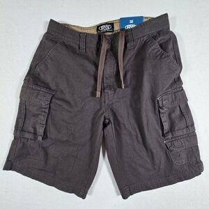 NWT Rugged Wear Cargo Shorts Mens 36 Gray Charcoal Outdoor Casual Workwear